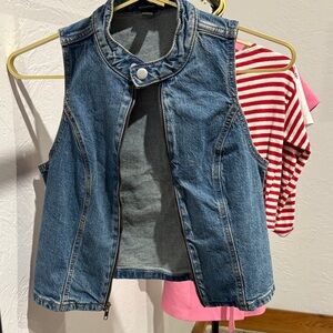 Target Blue Denim Vest
